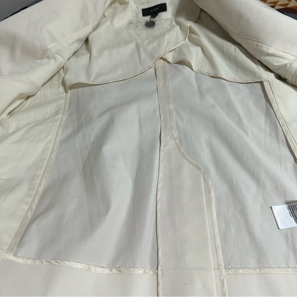 J.Crew Double Breasted Alfie Blazer lightweight chino cream size 8 new no tag